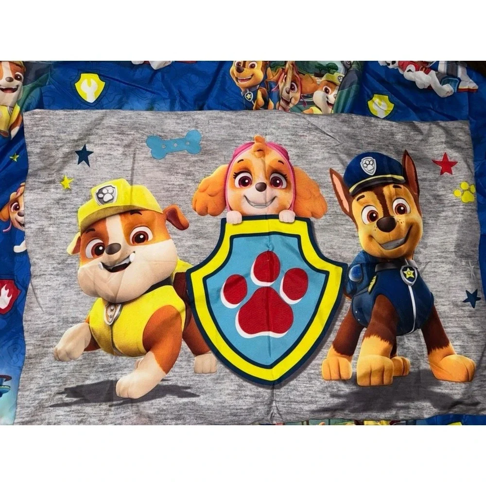 Nickelodeon Paw Patrol Full Size Sheet Bedding Set Blue Marshall Chase Skye